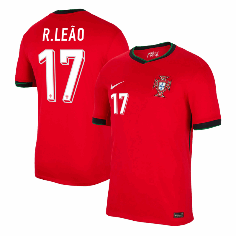 506888_1 Portugal R.LEÃO #17 ホーム ユニフォーム EURO 2024