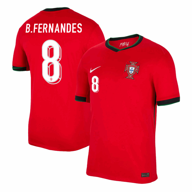506889_1 Portugal B.FERNANDES #8 ホーム ユニフォーム EURO 2024