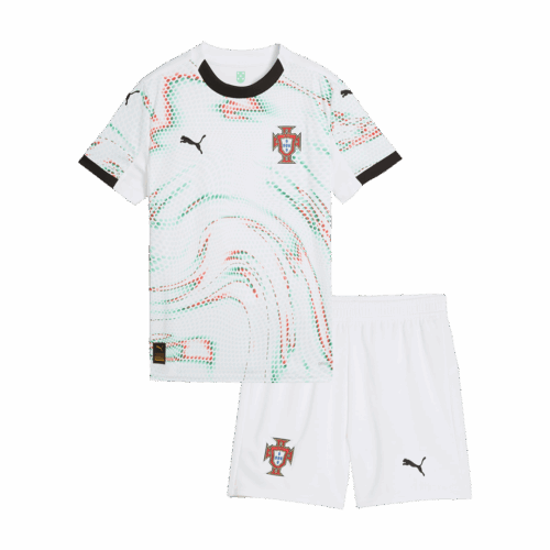 597240_1 Portugal アウェイ サッカーユニフォーム キット 2025 キッズ 上下セット
