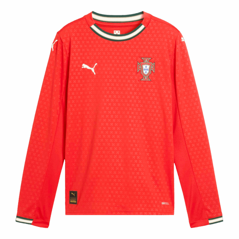 Portugal 長袖 ホーム サッカーユニフォーム 2025