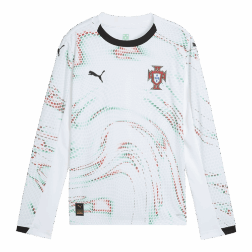 Portugal 長袖 アウェイ サッカーユニフォーム 2025