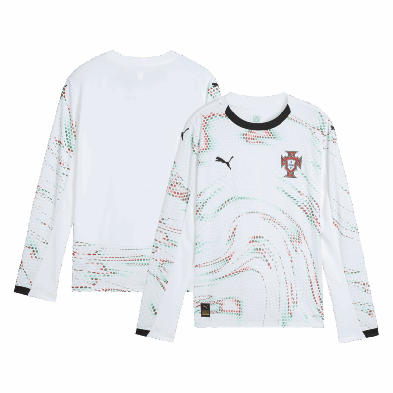 Portugal 長袖 アウェイ サッカーユニフォーム 2025