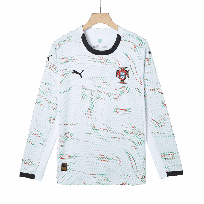 Portugal 長袖 アウェイ サッカーユニフォーム 2025