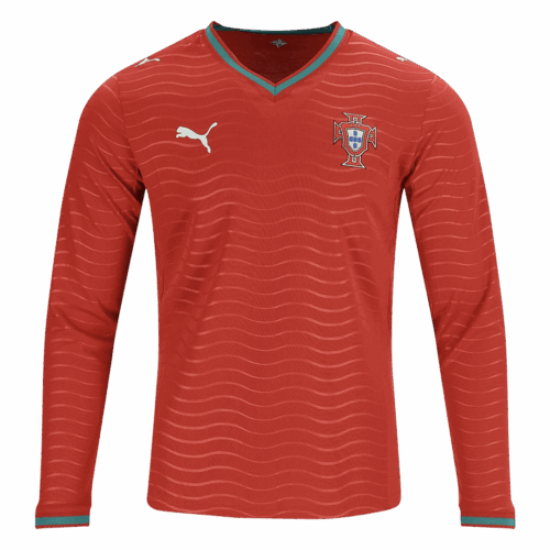 Portugal Long Sleeve Home Soccer Jersey 2026