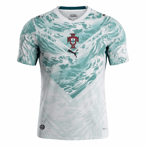 Portugal Away Soccer Jersey World Cup 2026 White&Green