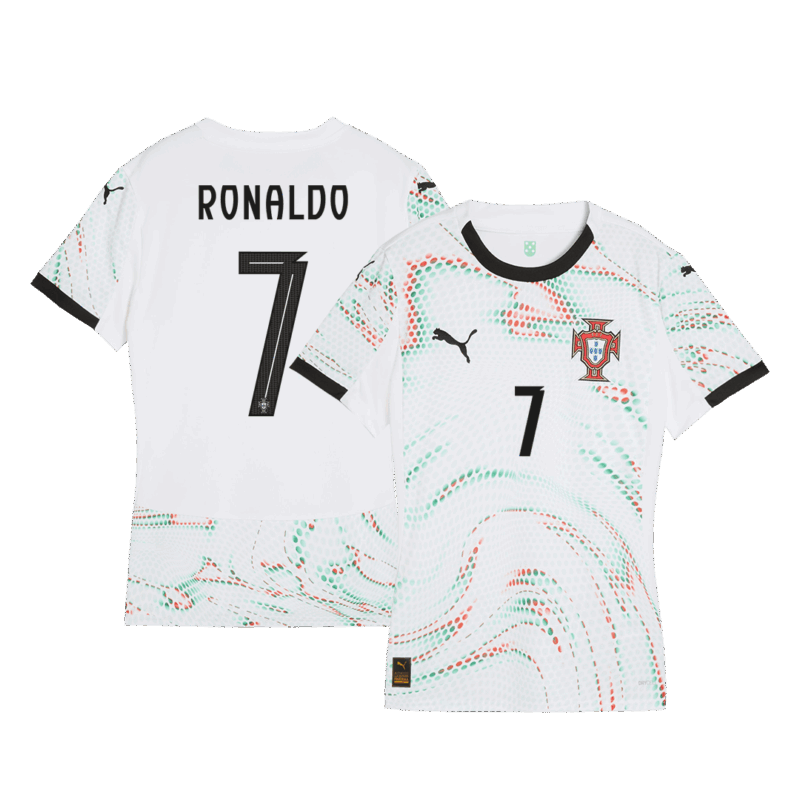 レディース Portugal RONALDO #7 アウェイ サッカーユニフォーム 2025