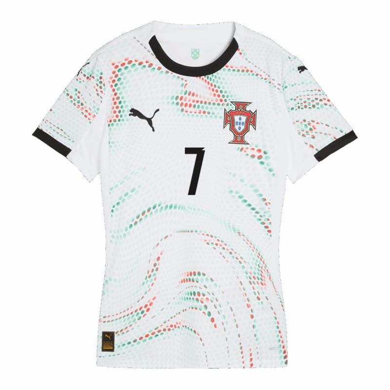 レディース Portugal RONALDO #7 アウェイ サッカーユニフォーム 2025