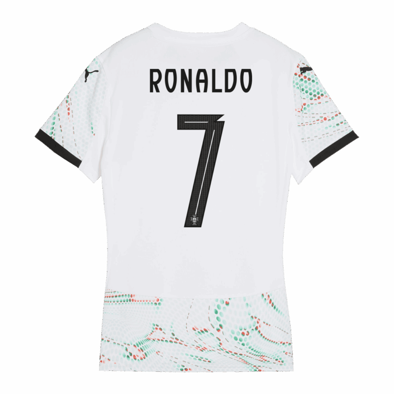レディース Portugal RONALDO #7 アウェイ サッカーユニフォーム 2025