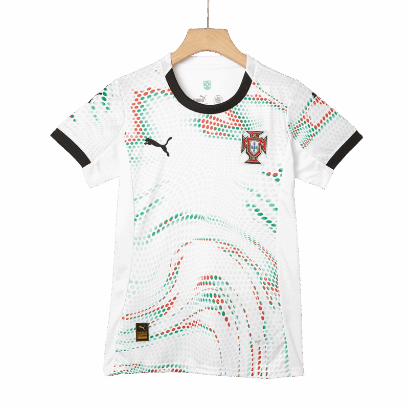 レディース Portugal RONALDO #7 アウェイ サッカーユニフォーム 2025