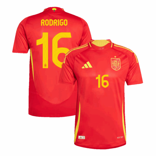 Spain RODRIGO #16 ホーム ユニフォーム オーセンティック EURO 2024