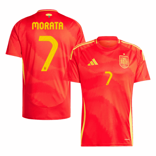 Spain MORATA #7 ホーム ユニフォーム EURO 2024