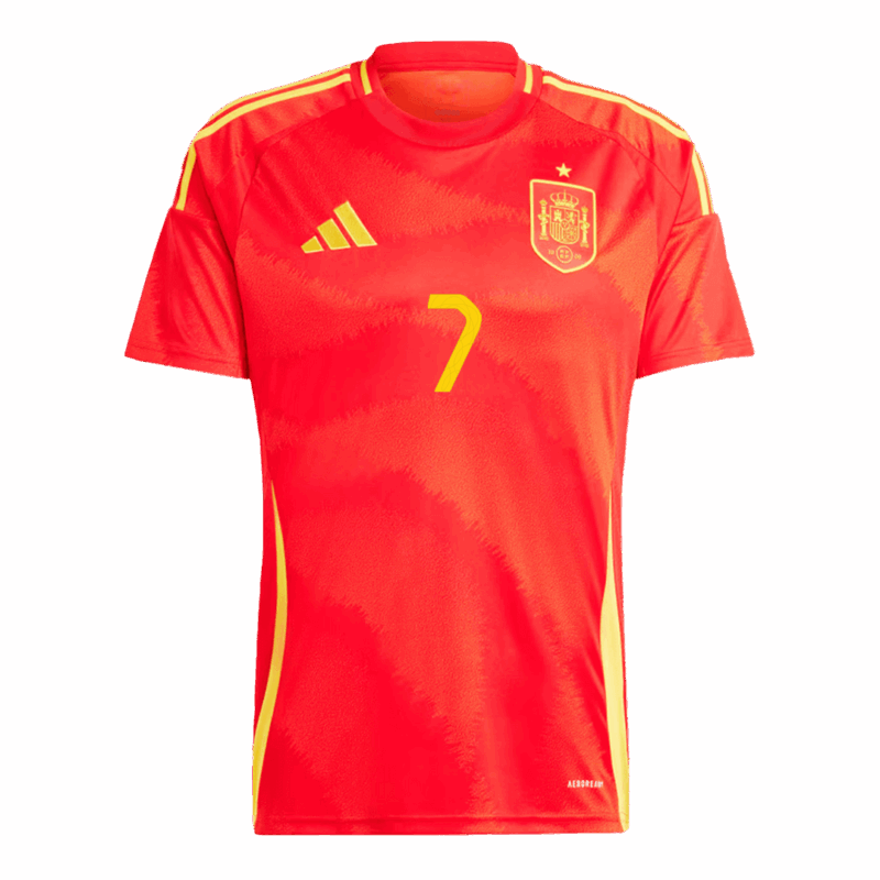 461520_2 Spain MORATA #7 ホーム ユニフォーム EURO 2024
