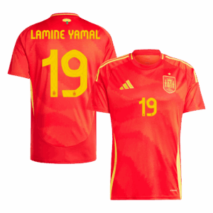 461522_1 Spain LAMINE YAMAL #19 ホーム ユニフォーム EURO 2024
