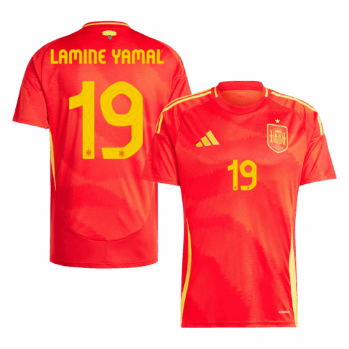 Spain LAMINE YAMAL #19 ホーム ユニフォーム EURO 2024