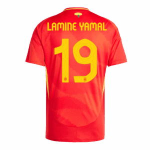 461522_3 Spain LAMINE YAMAL #19 ホーム ユニフォーム EURO 2024