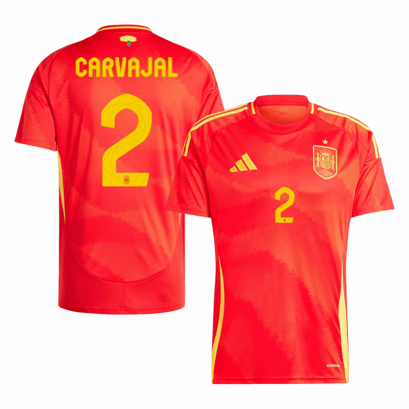 483487_1 Spain CARVAJAL #2 ホーム ユニフォーム EURO 2024