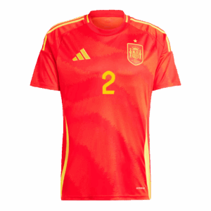 483487_2 Spain CARVAJAL #2 ホーム ユニフォーム EURO 2024