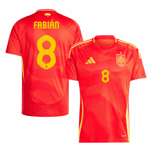 Spain FABIÁN #8 ホーム ユニフォーム EURO 2024