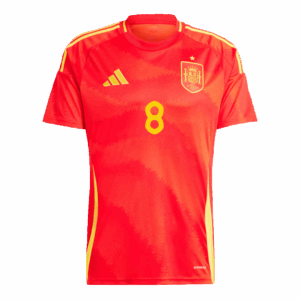 484959_2 Spain FABIÁN #8 ホーム ユニフォーム EURO 2024