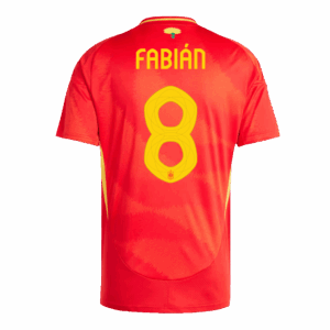 484959_3 Spain FABIÁN #8 ホーム ユニフォーム EURO 2024