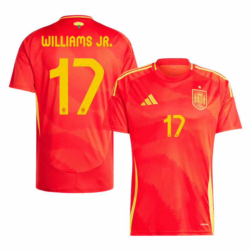 486775_1 Spain WILLIAMS JR. #17 ホーム ユニフォーム EURO 2024