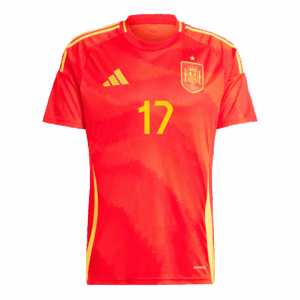 486775_2 Spain WILLIAMS JR. #17 ホーム ユニフォーム EURO 2024