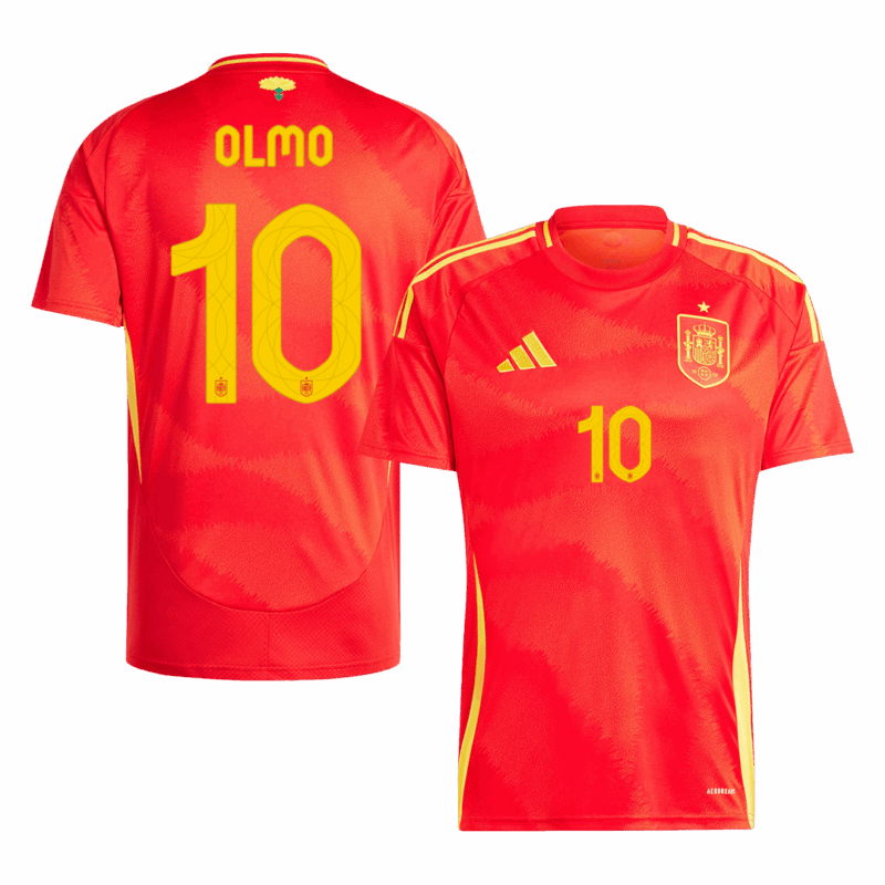 486776_1 Spain OLMO #10 ホーム ユニフォーム EURO 2024