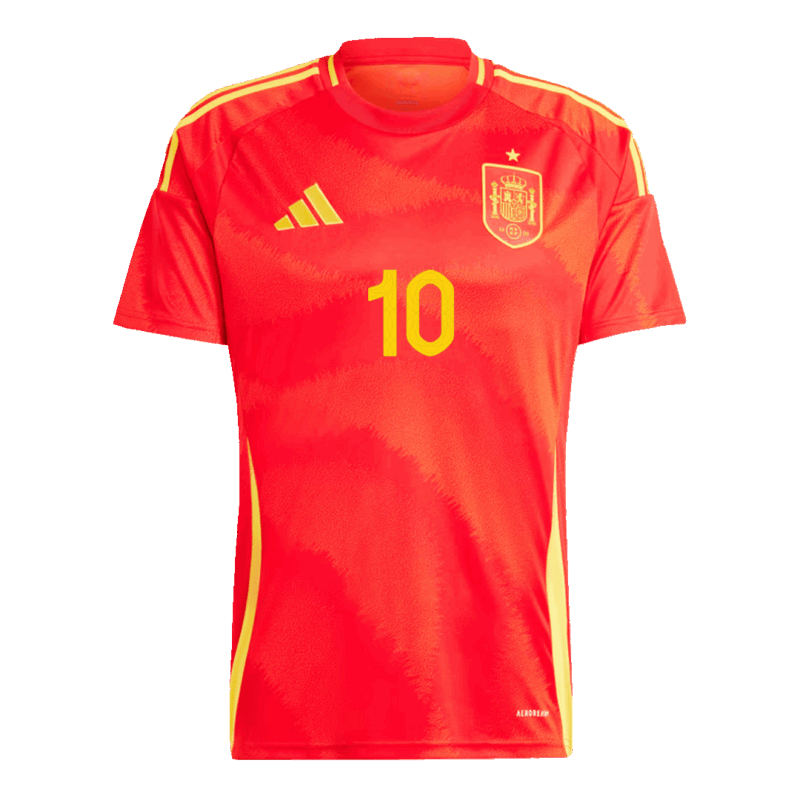 486776_2 Spain OLMO #10 ホーム ユニフォーム EURO 2024