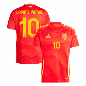 495986_1 Spain LAMINE YAMAL #10 ホーム サッカーユニフォーム EURO 2024