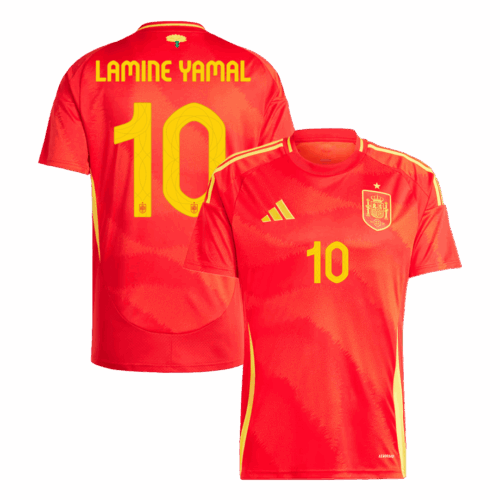 495986_1 Spain LAMINE YAMAL #10 ホーム サッカーユニフォーム EURO 2024