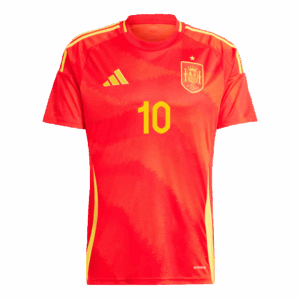 495986_2 Spain LAMINE YAMAL #10 ホーム サッカーユニフォーム EURO 2024
