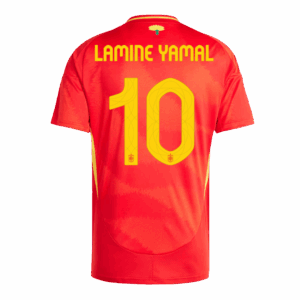495986_3 Spain LAMINE YAMAL #10 ホーム サッカーユニフォーム EURO 2024