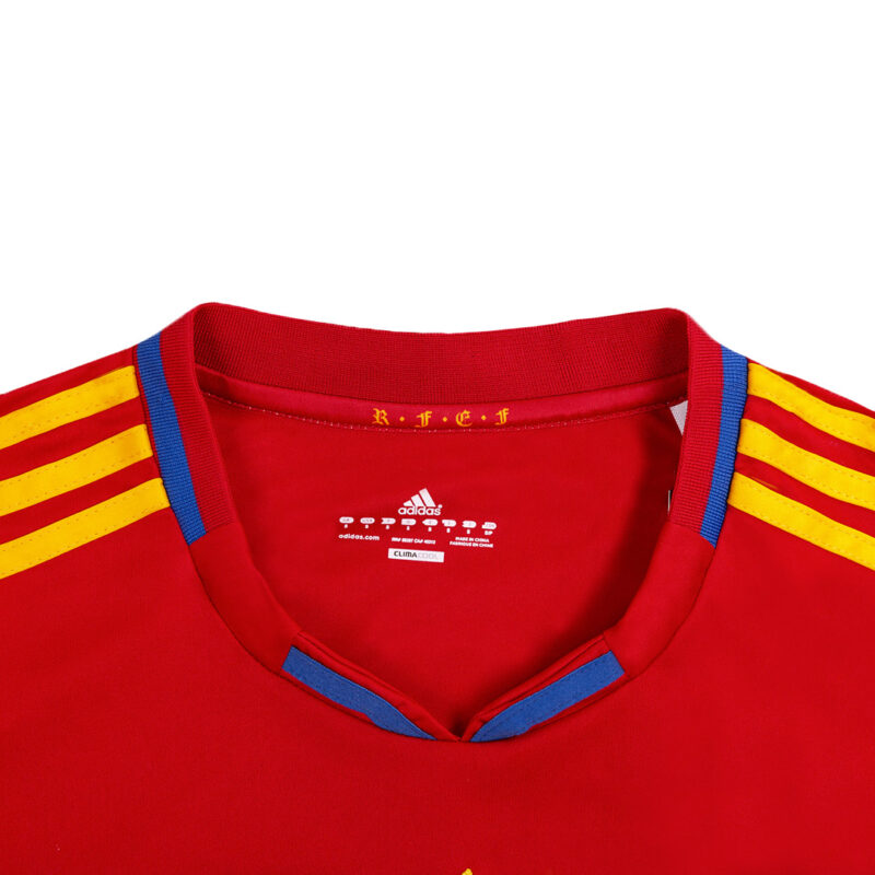 504965_2 Spain DAVID VILLA #7 ホーム サッカーユニフォーム Retro 2010
