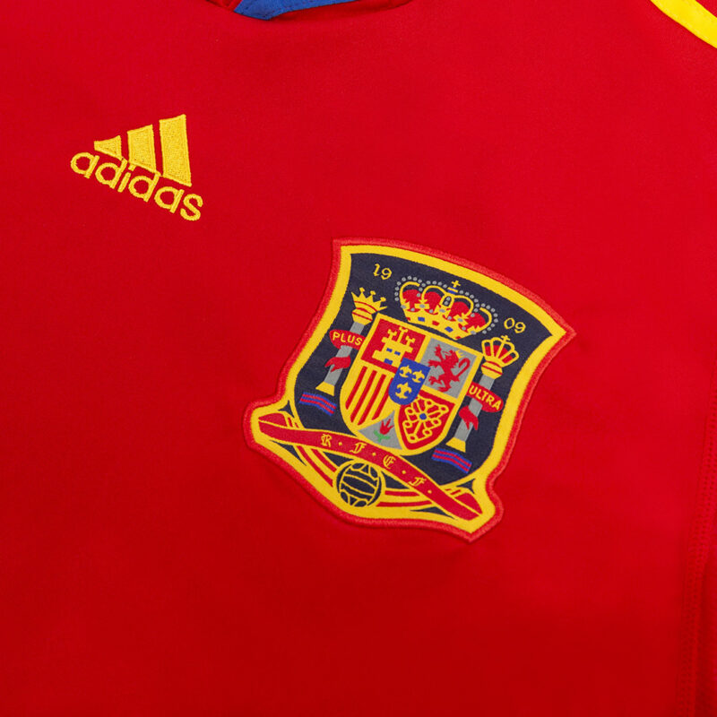 504965_3 Spain DAVID VILLA #7 ホーム サッカーユニフォーム Retro 2010