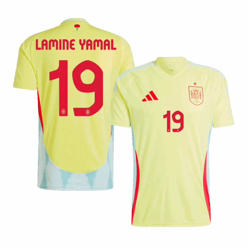 Spain LAMINE YAMAL #19 アウェイ ユニフォーム EURO 2024