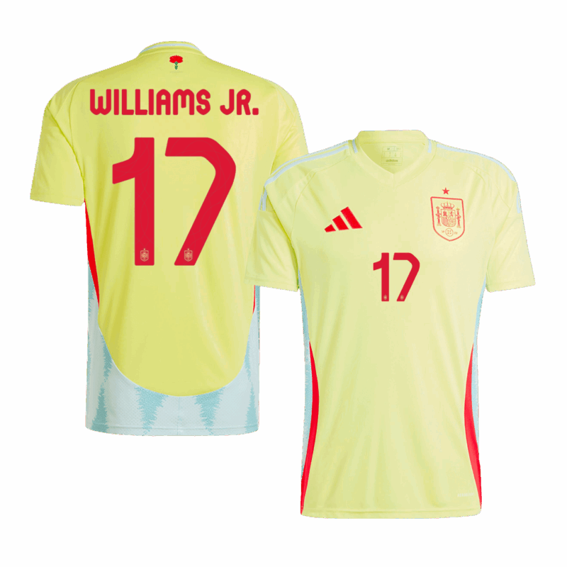 486777_1 Spain WILLIAMS JR. #17 アウェイ ユニフォーム EURO 2024