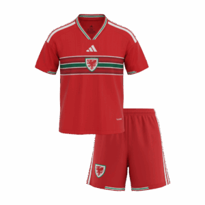Kid's Wales Home Soccer Jersey Kit(Jersey+Shorts) World Cup 2026 Red
